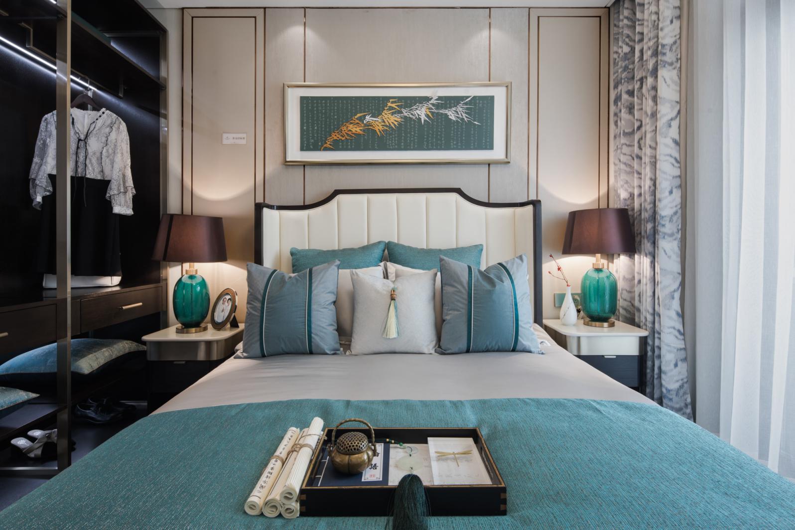 新中式风格室内设计家装案例-主卧 新中式风格室内设计家装案例-主卧
